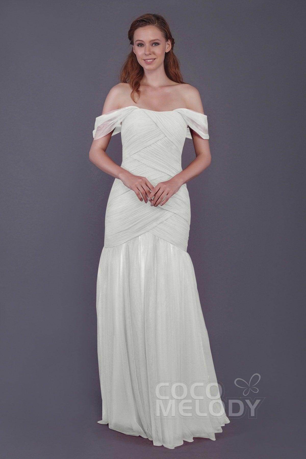 Trumpet-Mermaid Floor Length Tulle Bridesmaid Dress PR3504