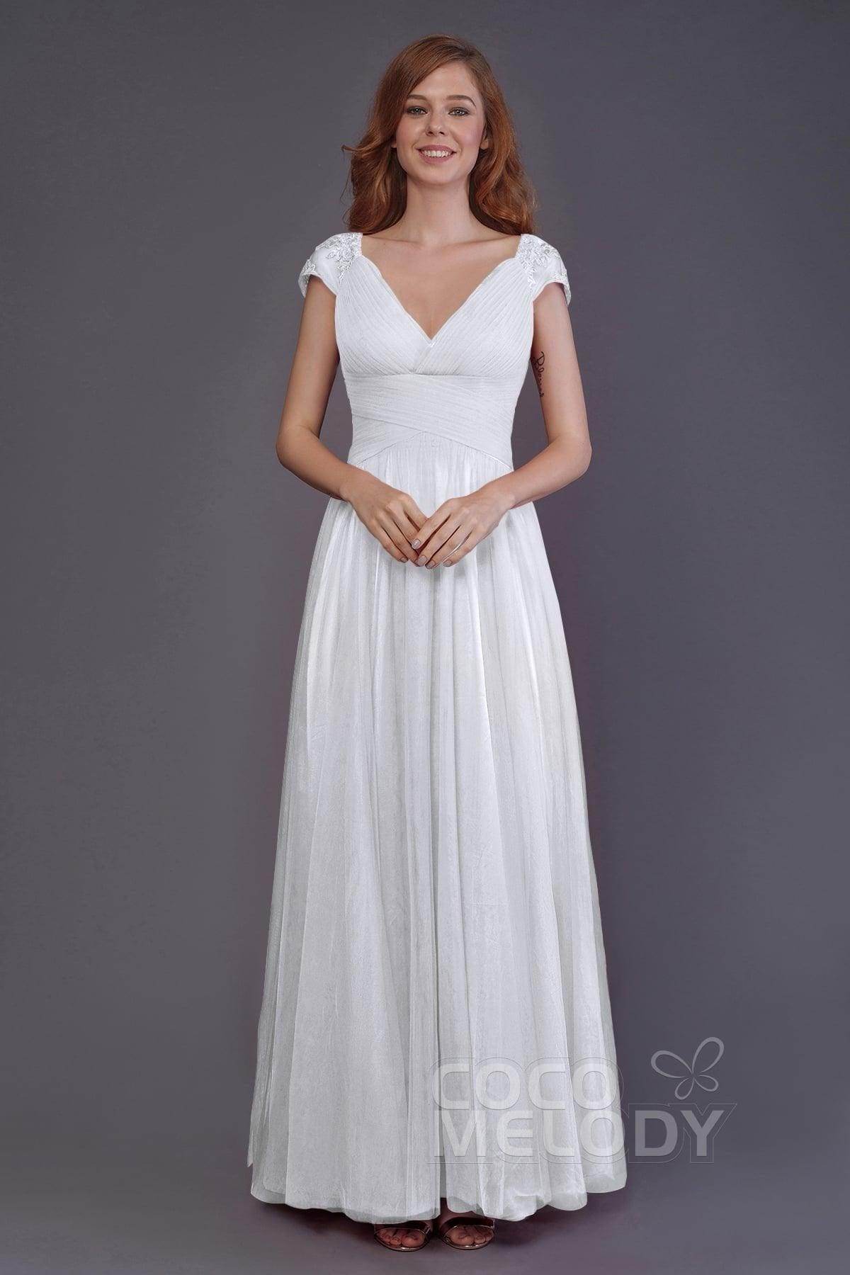 Sheath-Column Floor Length Tulle Bridesmaid Dress PR3510