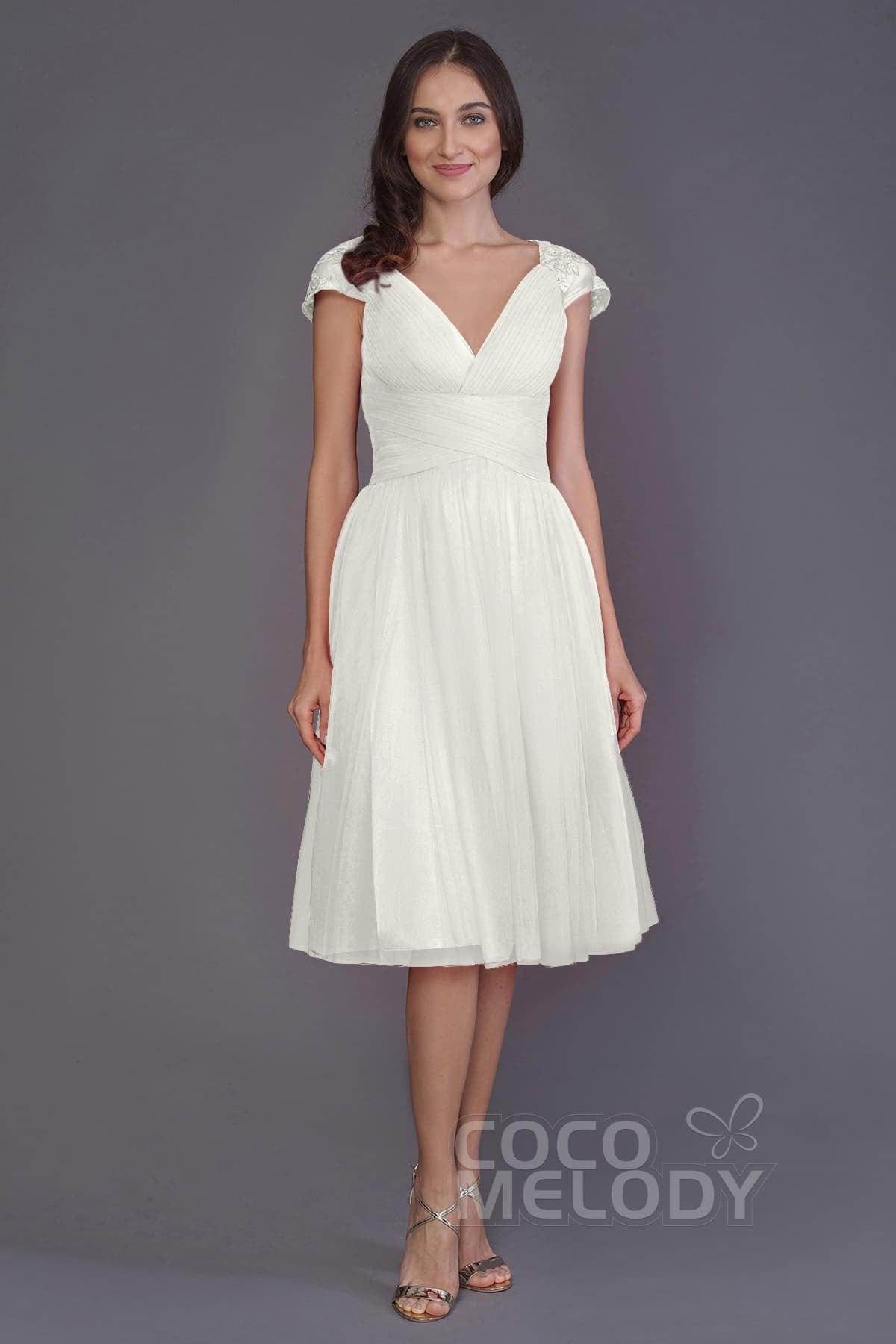 A-Line Knee Length Tulle Bridesmaid Dress PR3515