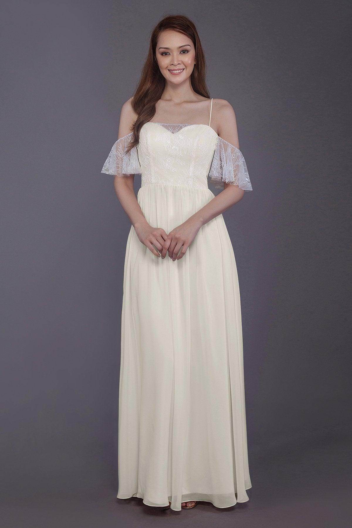 Sheath-Column Floor Length Chiffon Bridesmaid Dress PR3521
