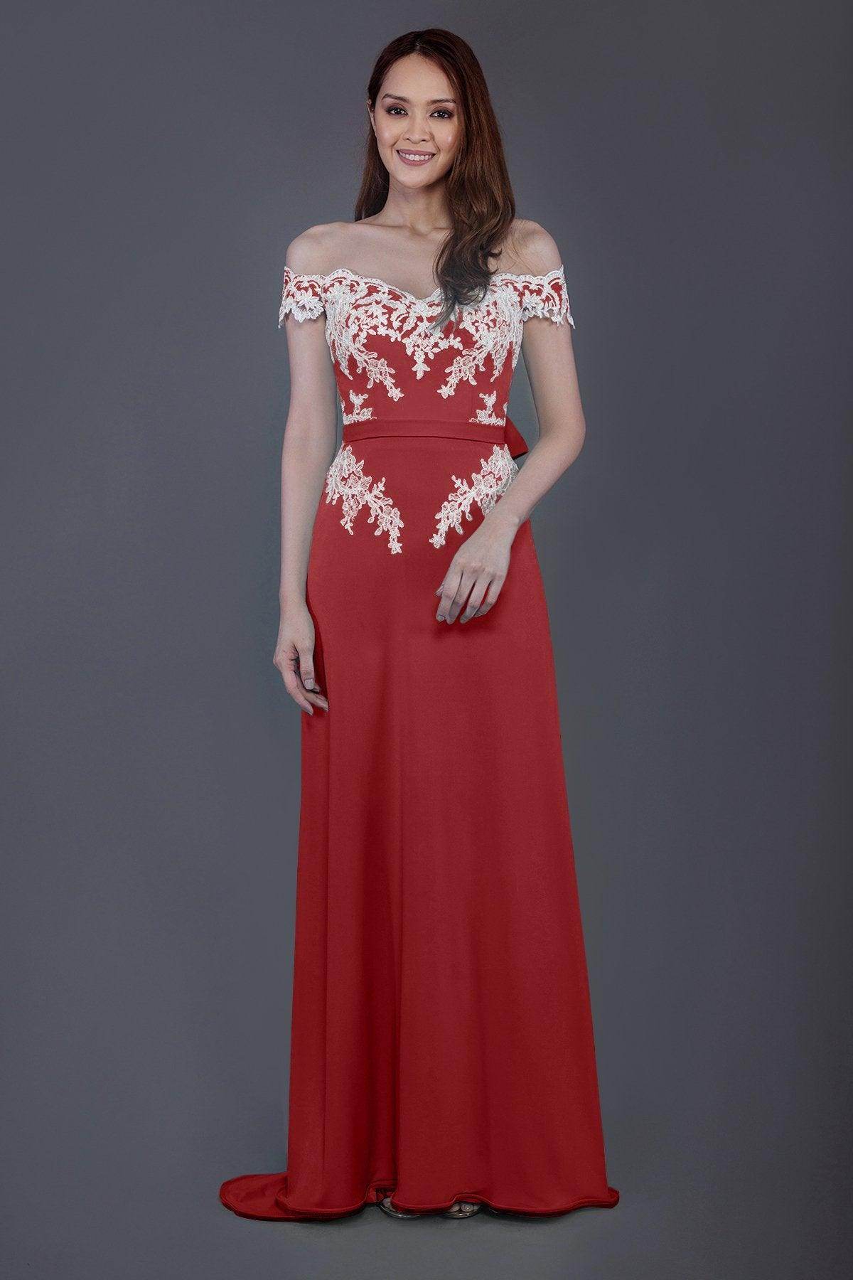 Sheath Sweep Train Knitted Fabric Bridesmaid Dress PR3561