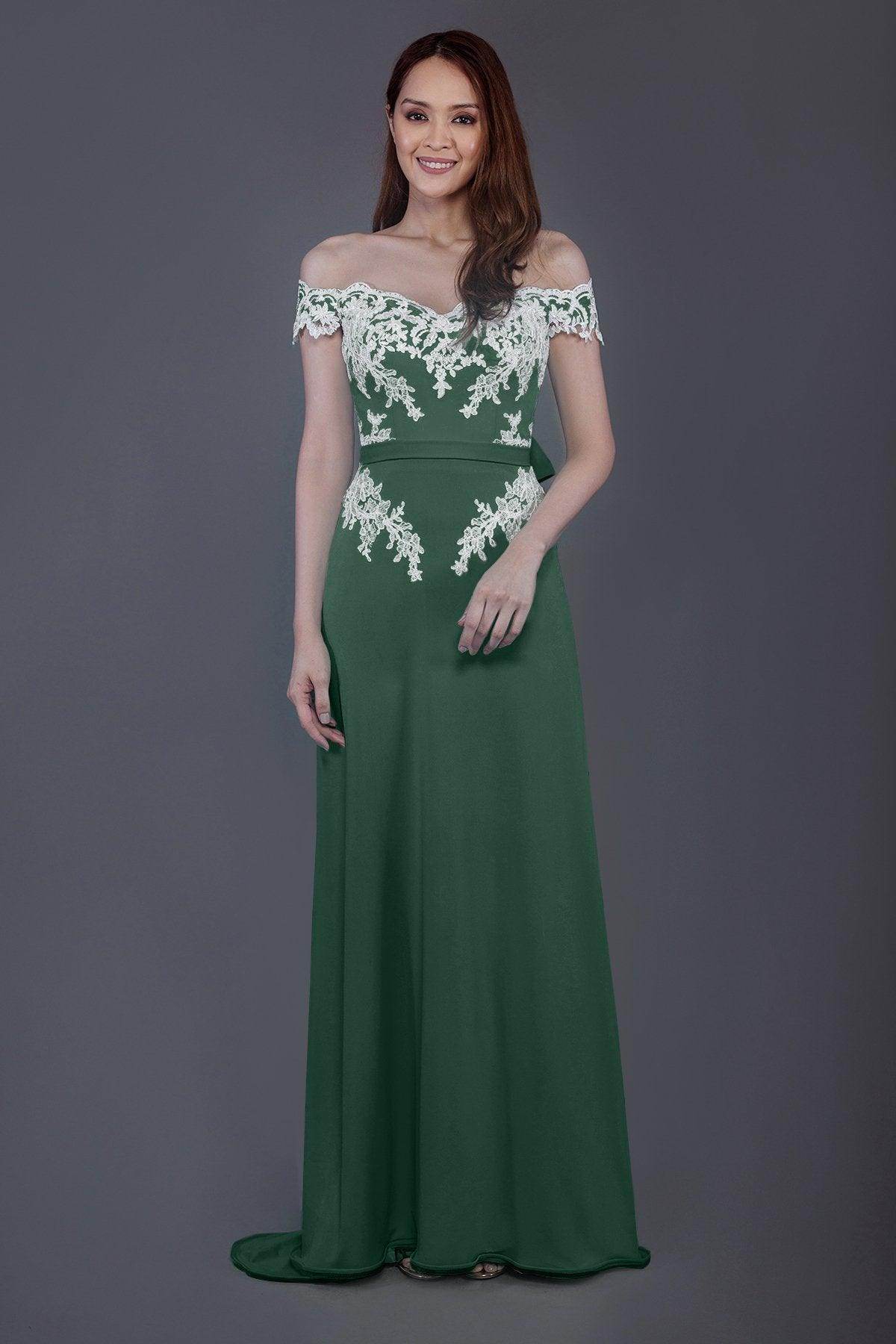 Sheath Sweep Train Knitted Fabric Bridesmaid Dress PR3561