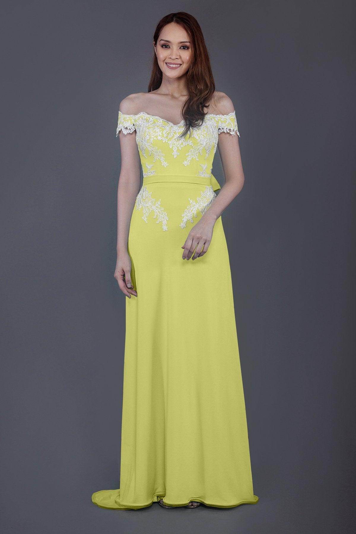 Sheath Sweep Train Knitted Fabric Bridesmaid Dress PR3561