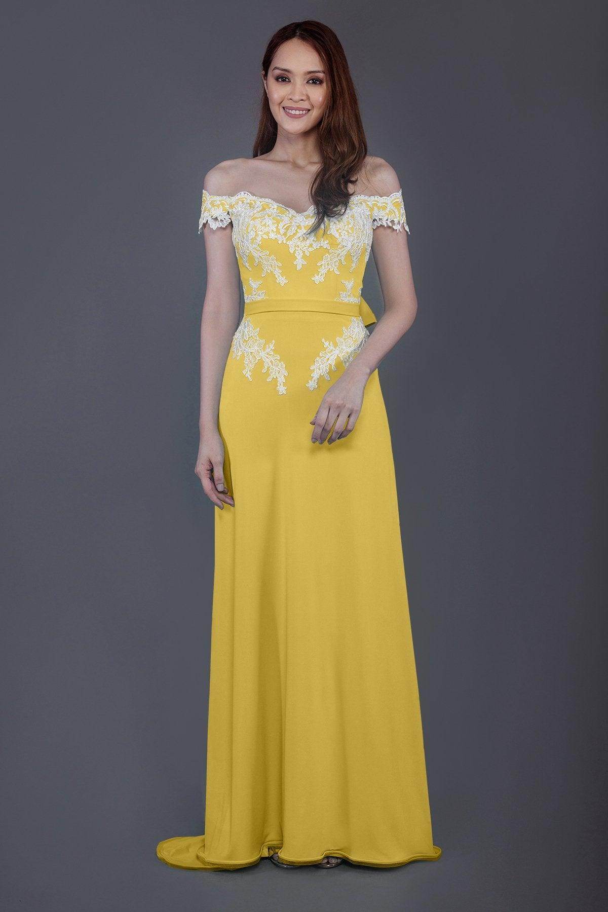 Sheath Sweep Train Knitted Fabric Bridesmaid Dress PR3561
