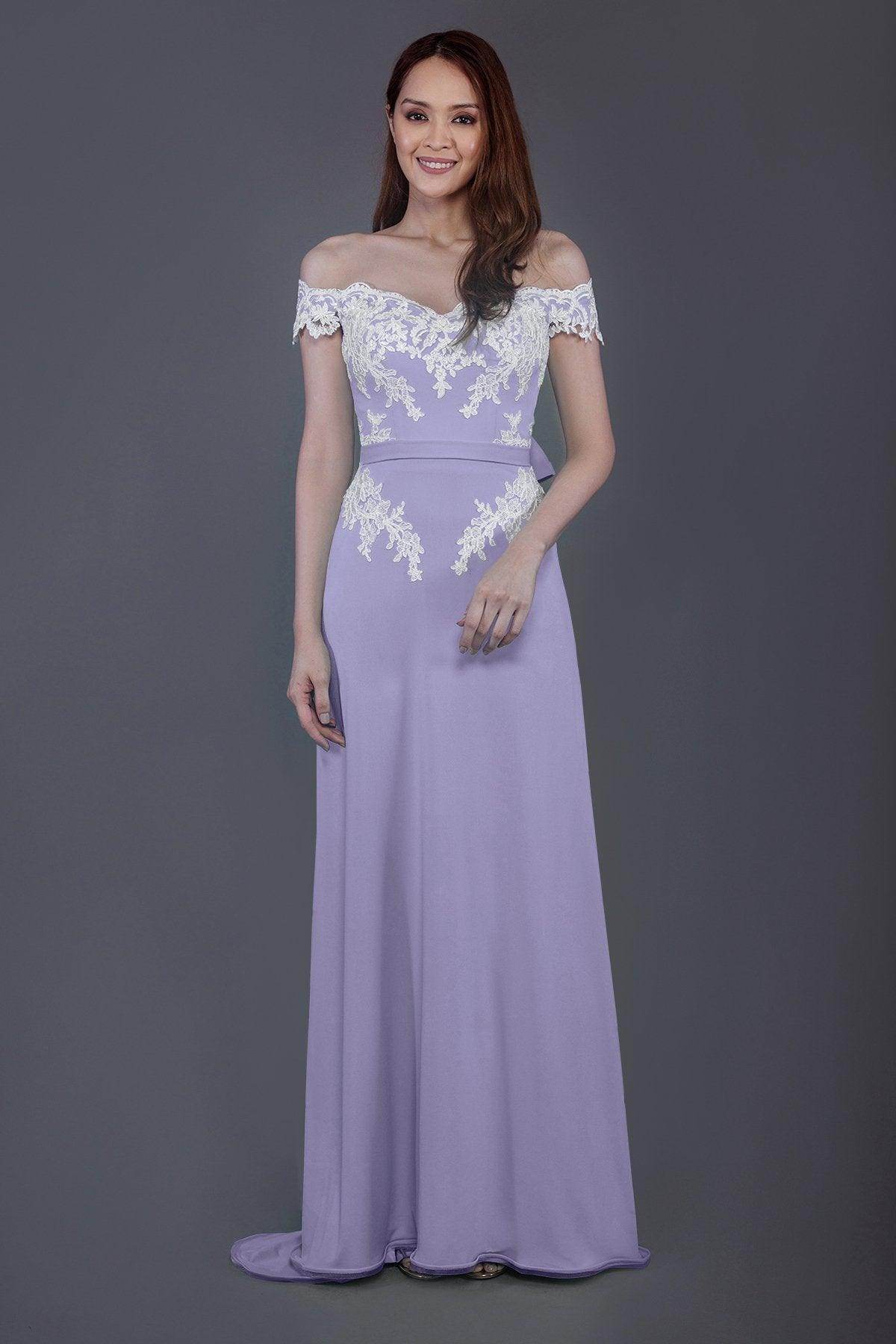 Sheath Sweep Train Knitted Fabric Bridesmaid Dress PR3561