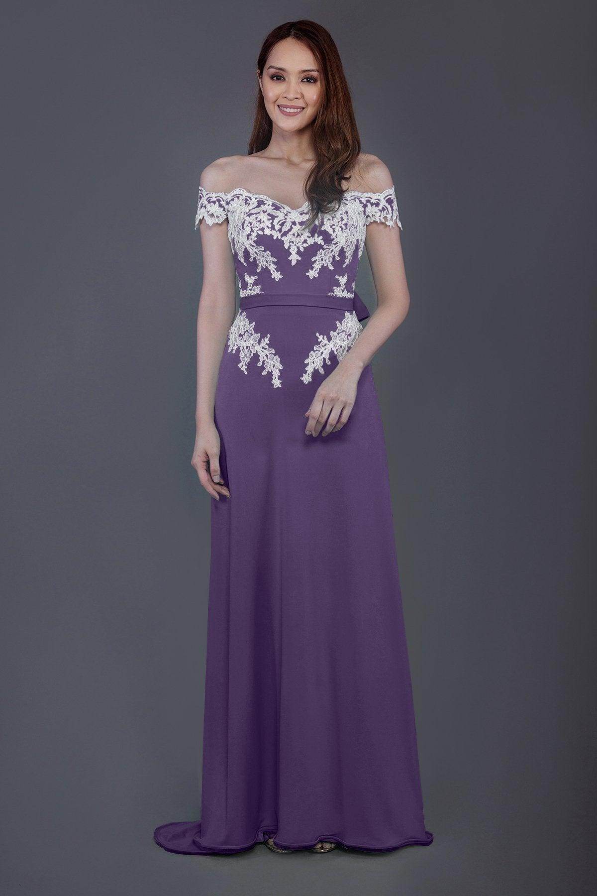 Sheath Sweep Train Knitted Fabric Bridesmaid Dress PR3561