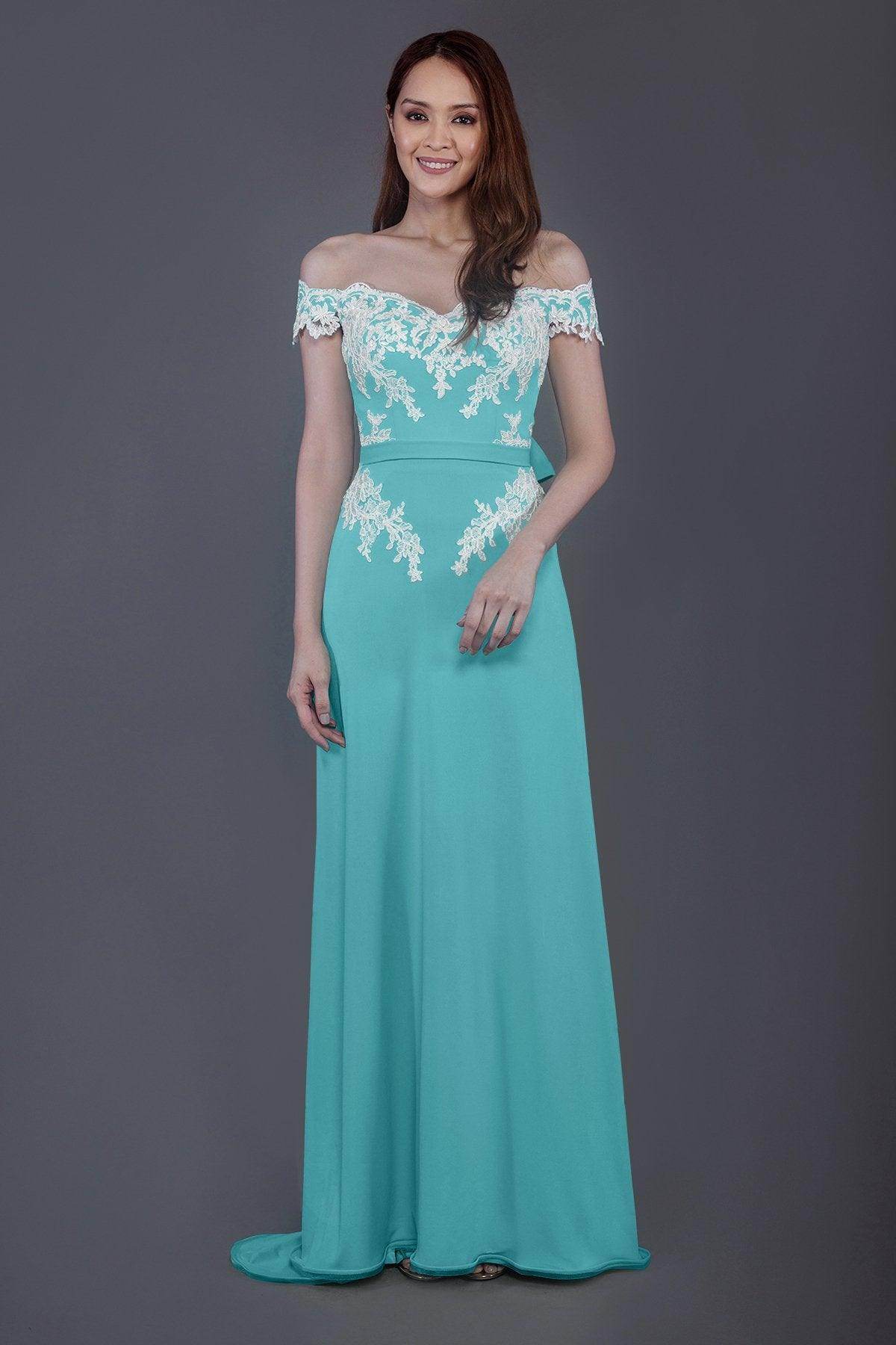 Sheath Sweep Train Knitted Fabric Bridesmaid Dress PR3561