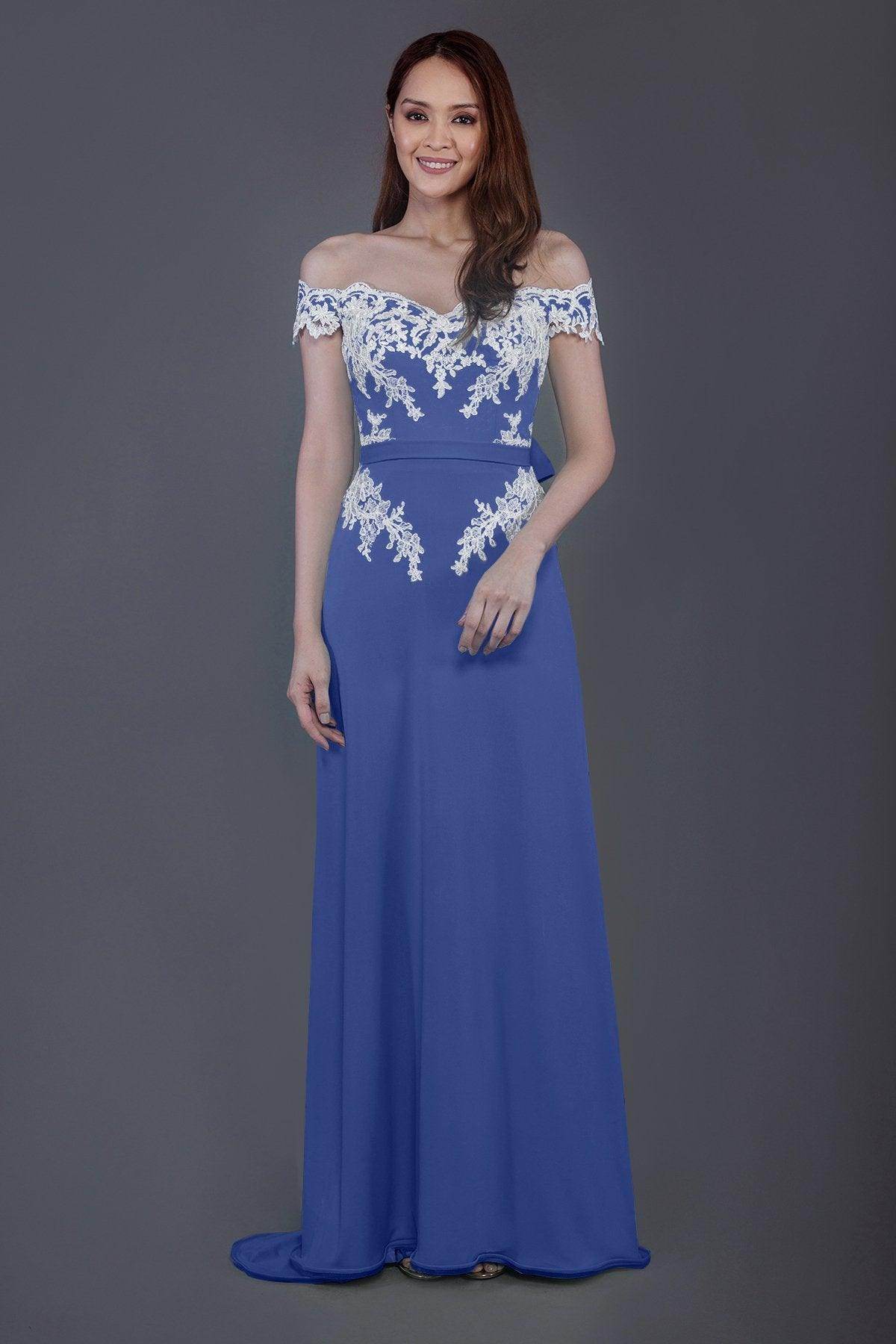 Sheath Sweep Train Knitted Fabric Bridesmaid Dress PR3561