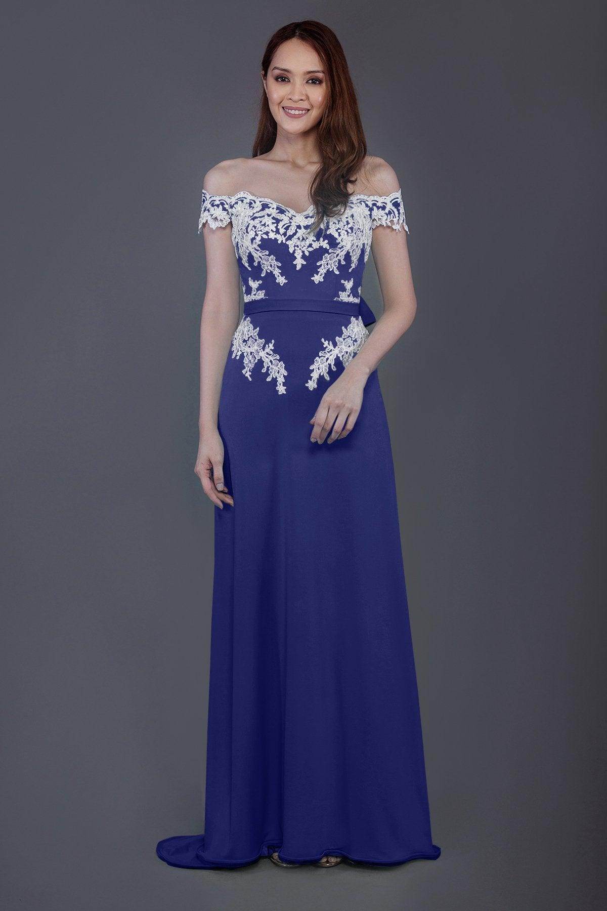 Sheath Sweep Train Knitted Fabric Bridesmaid Dress PR3561