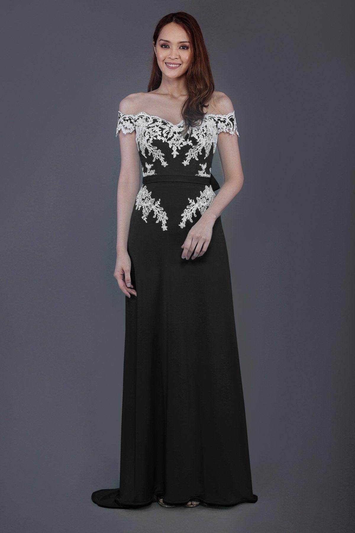 Sheath Sweep Train Knitted Fabric Bridesmaid Dress PR3561