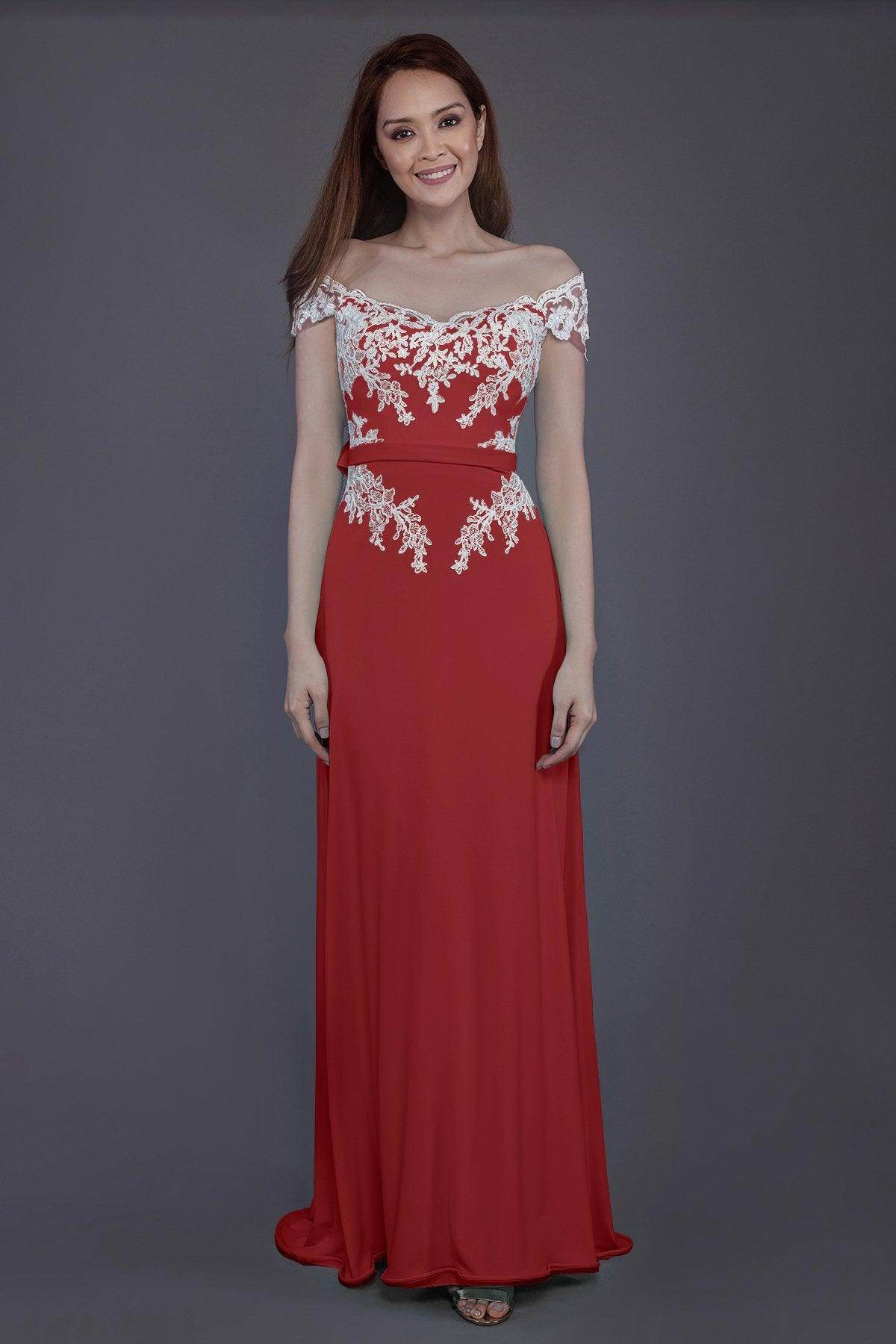 Sheath Sweep Train Knitted Fabric Bridesmaid Dress PR3563