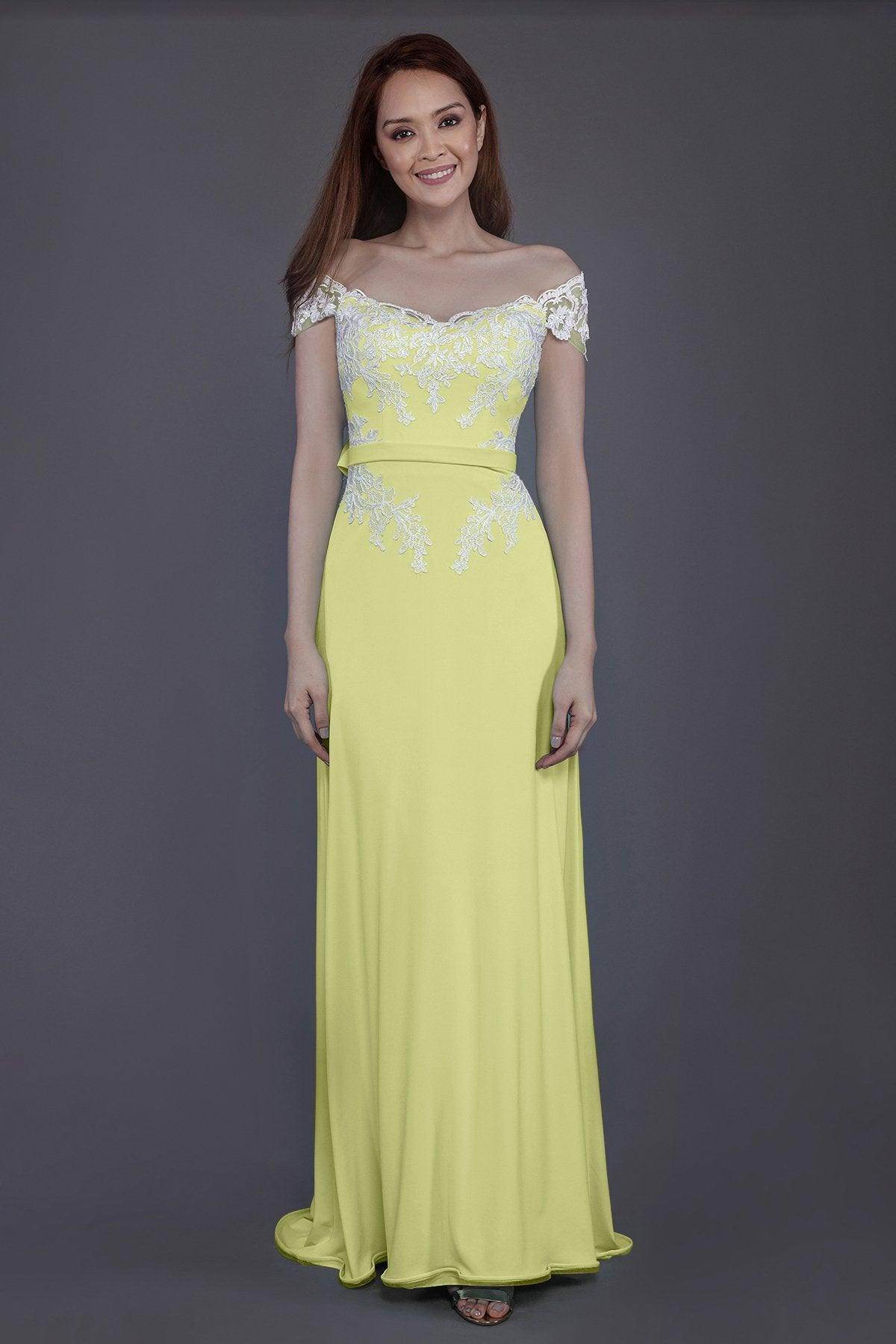 Sheath Sweep Train Knitted Fabric Bridesmaid Dress PR3563