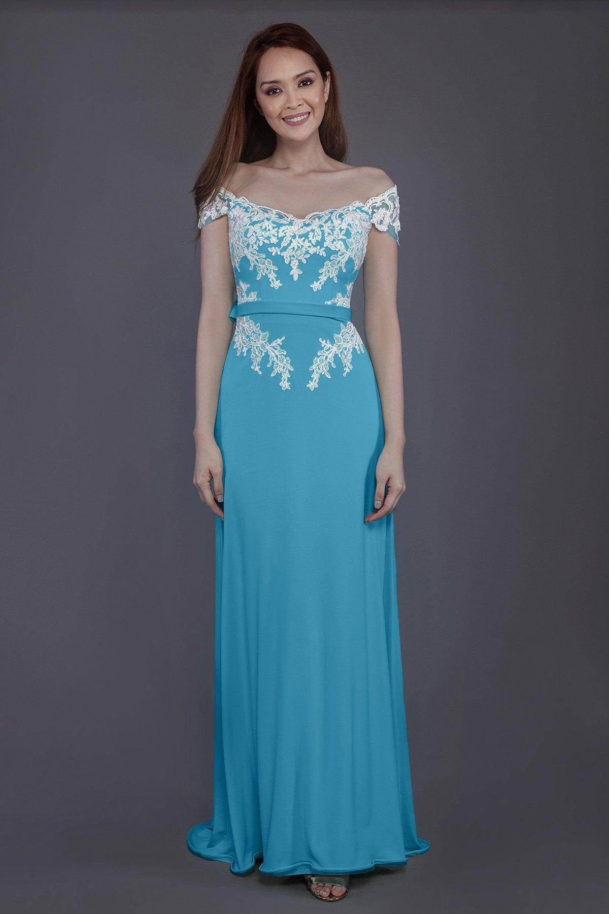 Sheath Sweep Train Knitted Fabric Bridesmaid Dress PR3563