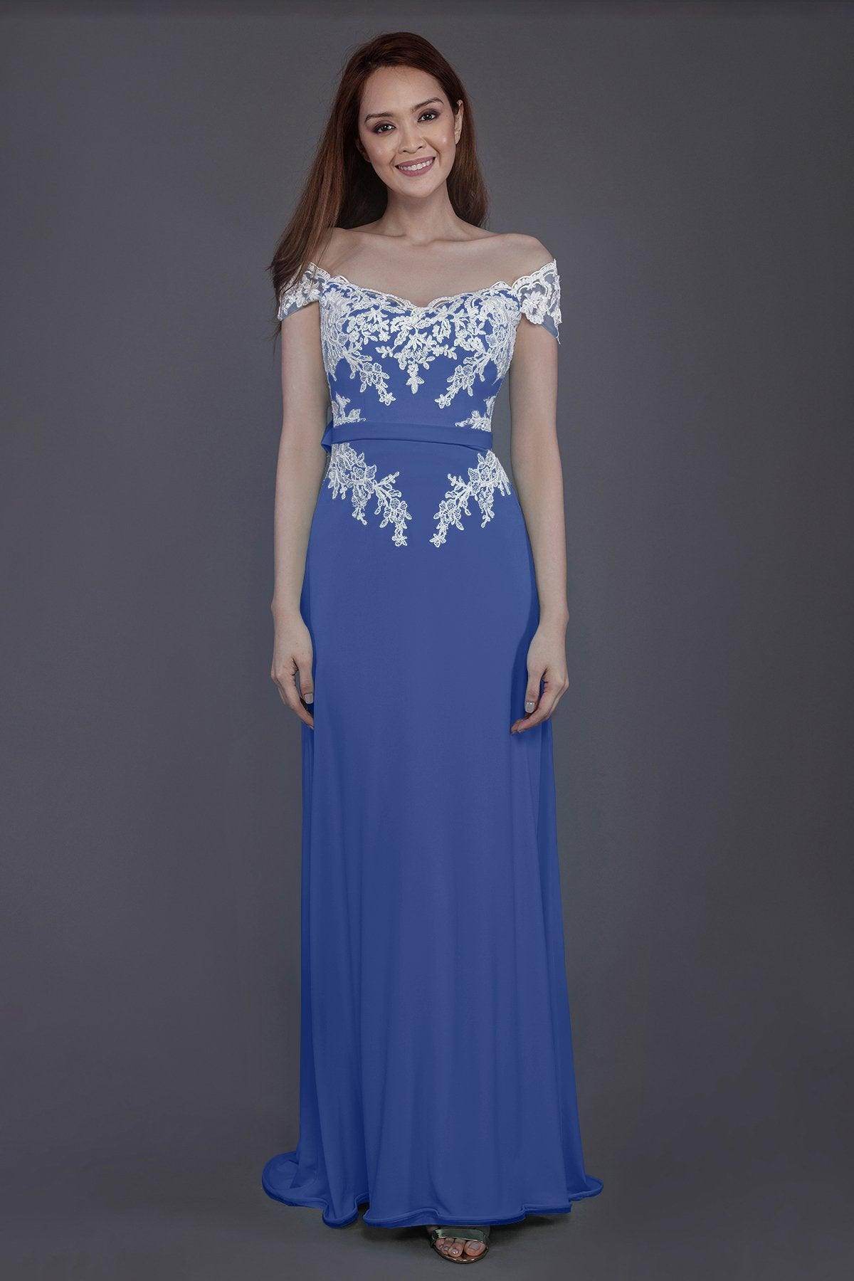 Sheath Sweep Train Knitted Fabric Bridesmaid Dress PR3563