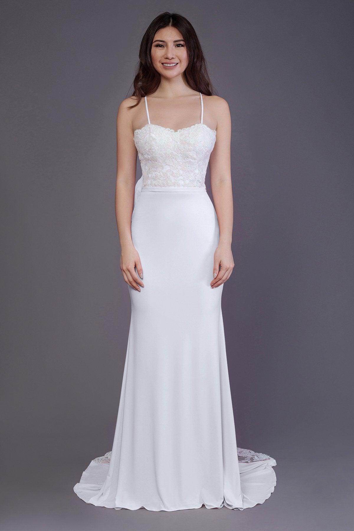 Mermaid Sweep Train Knitted Fabric Bridesmaid Dress PR3565