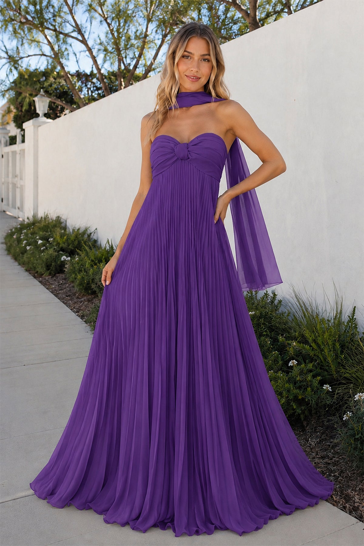A Line Light Pink Sweetheart Chiffon Long Prom Dress