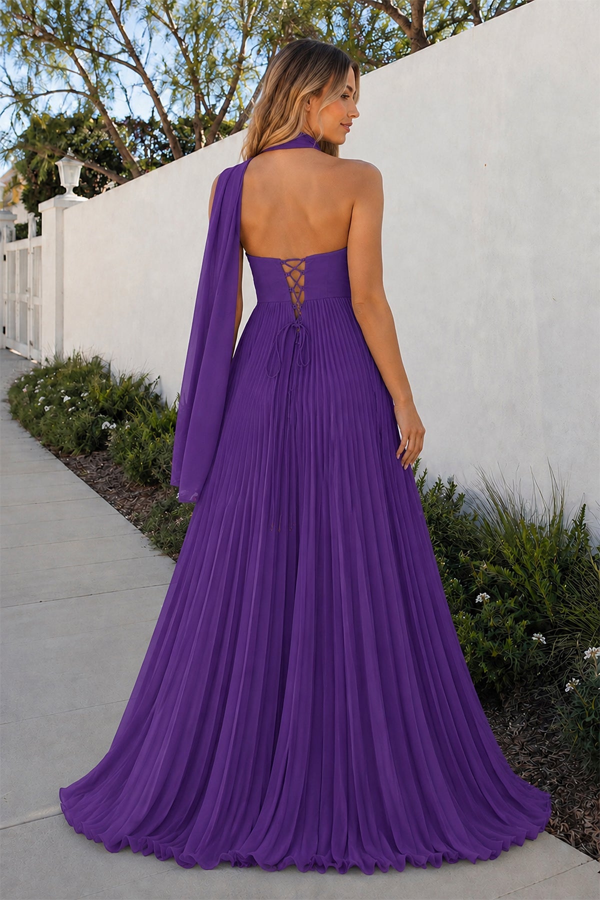 A Line Light Pink Sweetheart Chiffon Long Prom Dress