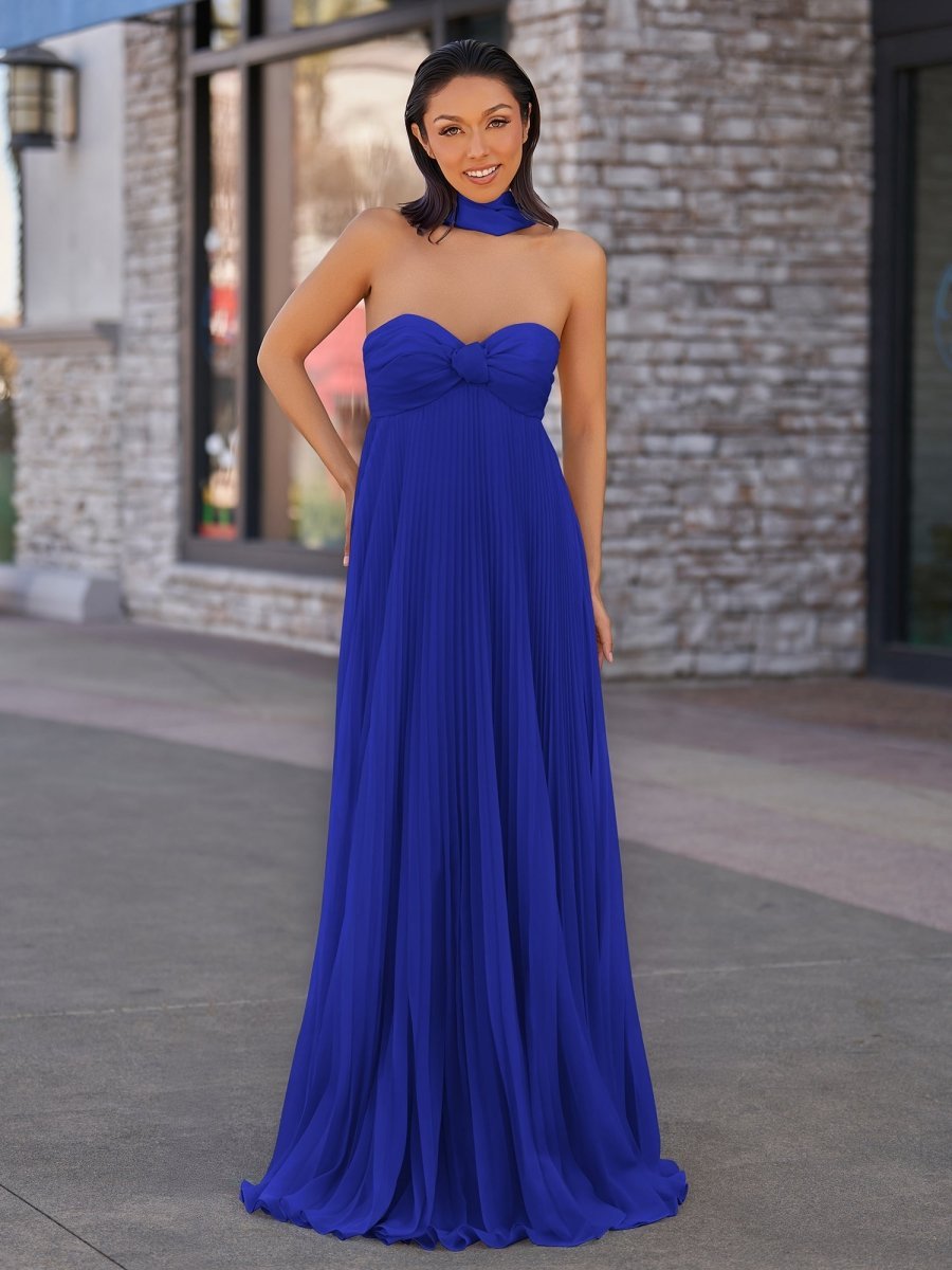 A Line Light Pink Sweetheart Chiffon Long Prom Dress