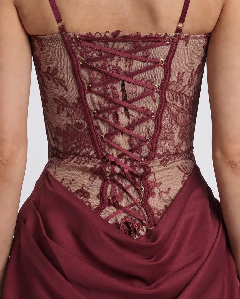 Scarlett ¡ª The Lace Corset Mini Dress