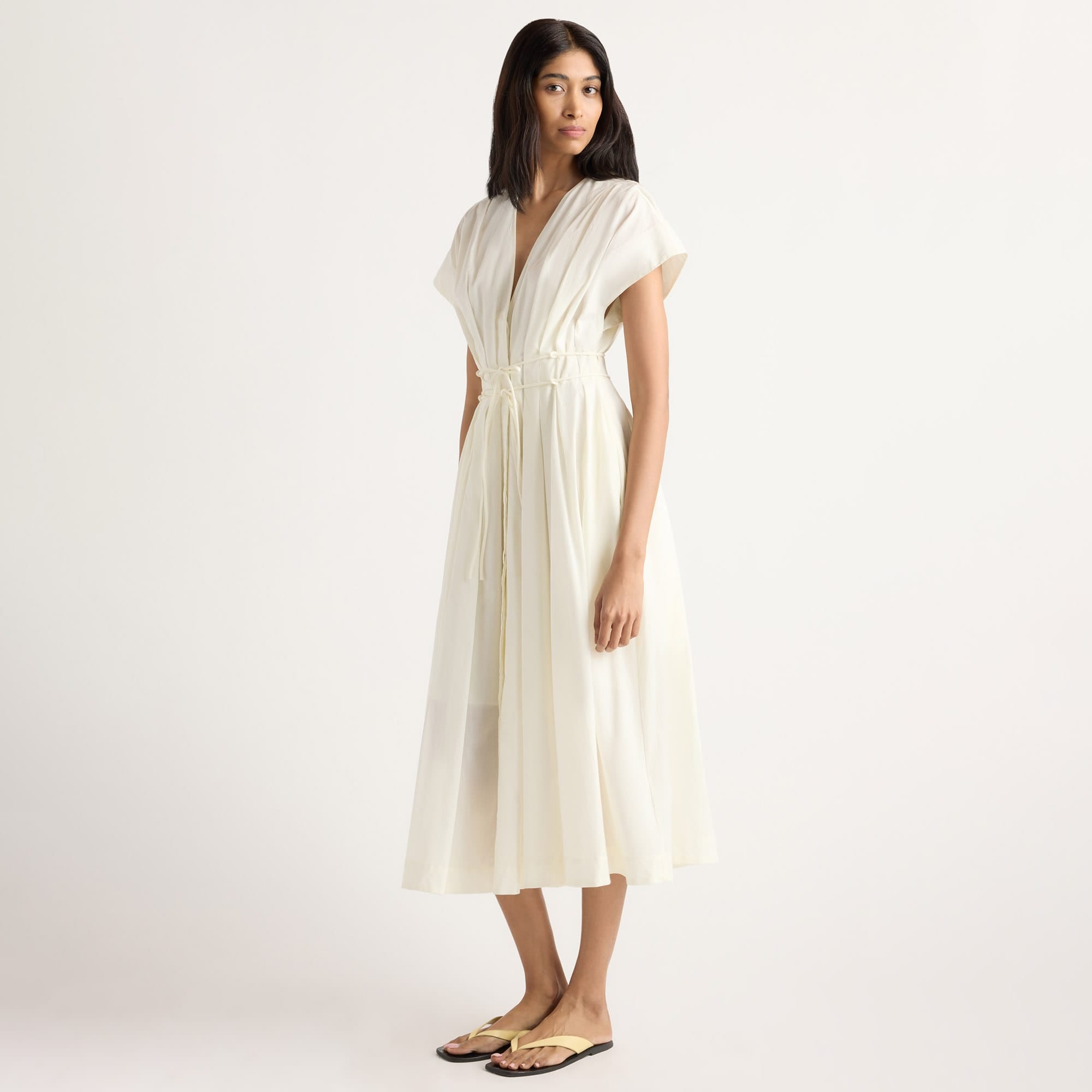 Yvette Cotton V-Neck Dress