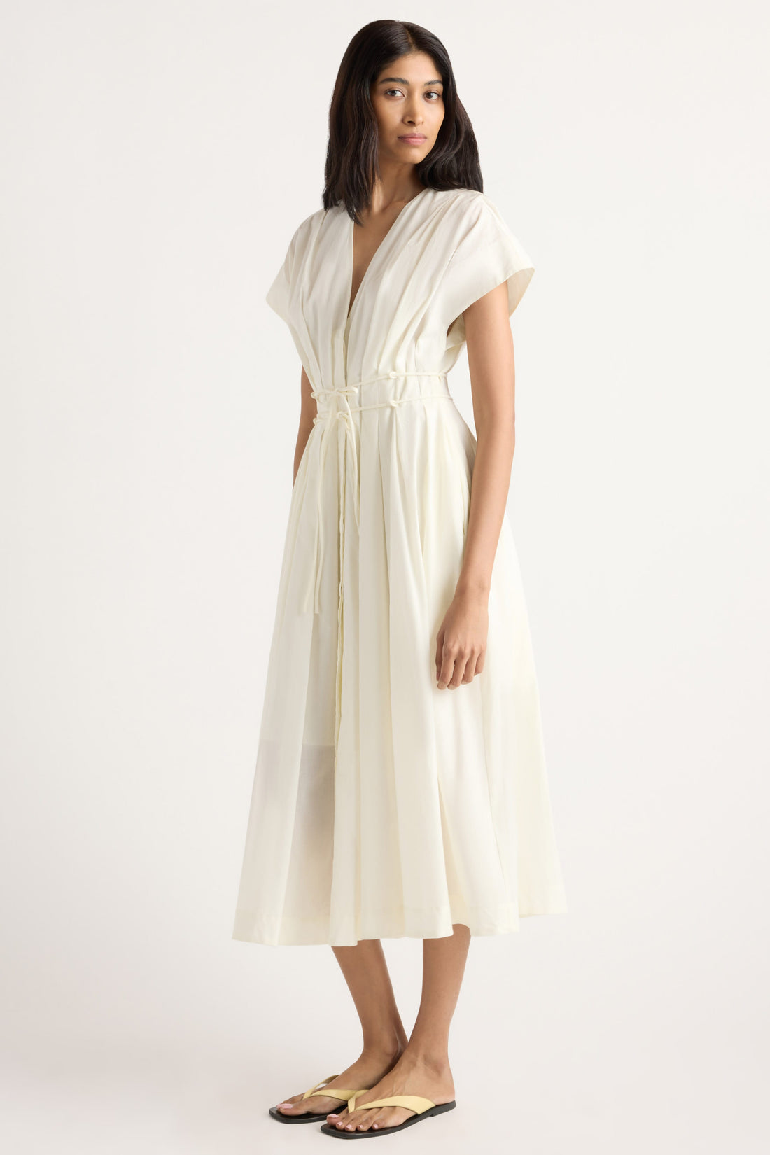 Yvette Cotton V-Neck Dress
