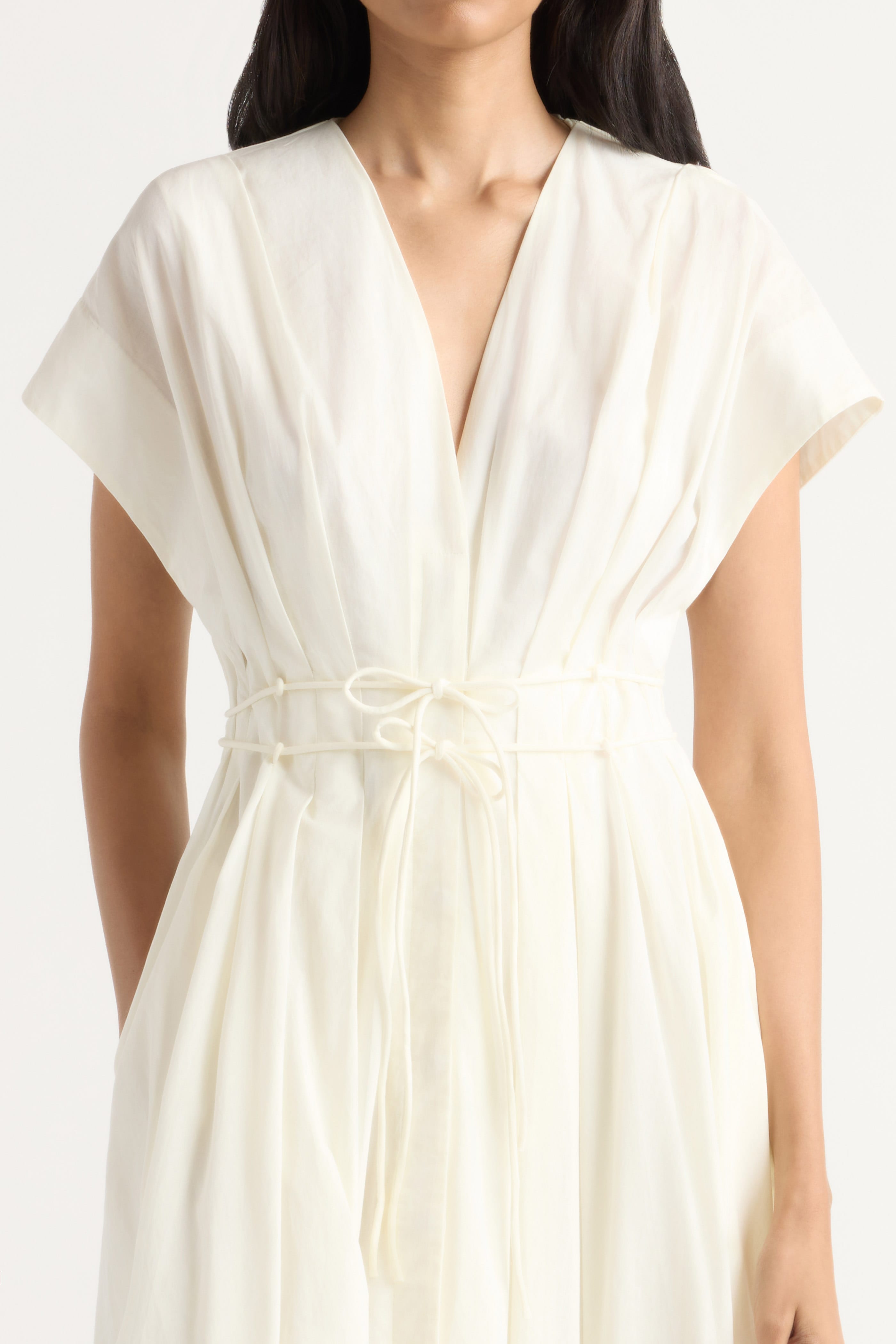 Yvette Cotton V-Neck Dress