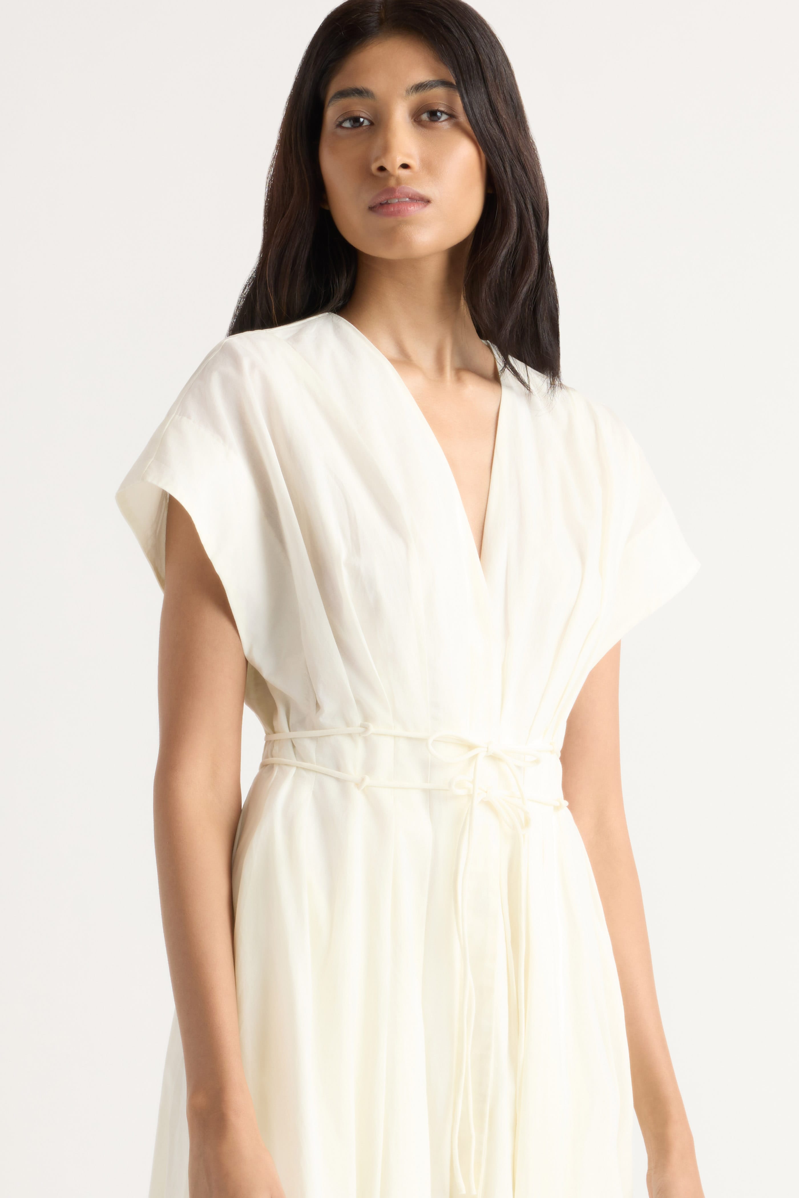 Yvette Cotton V-Neck Dress