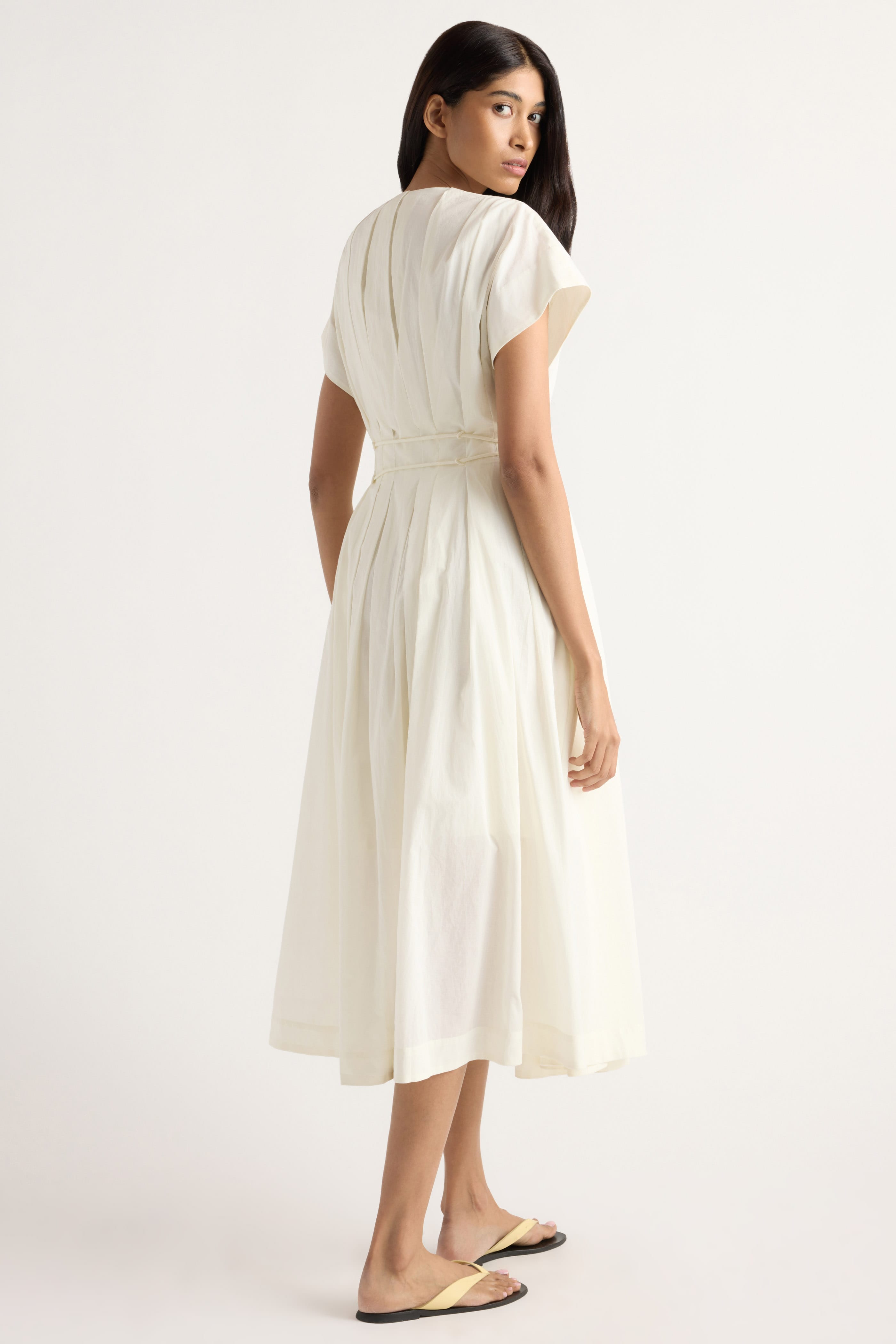 Yvette Cotton V-Neck Dress