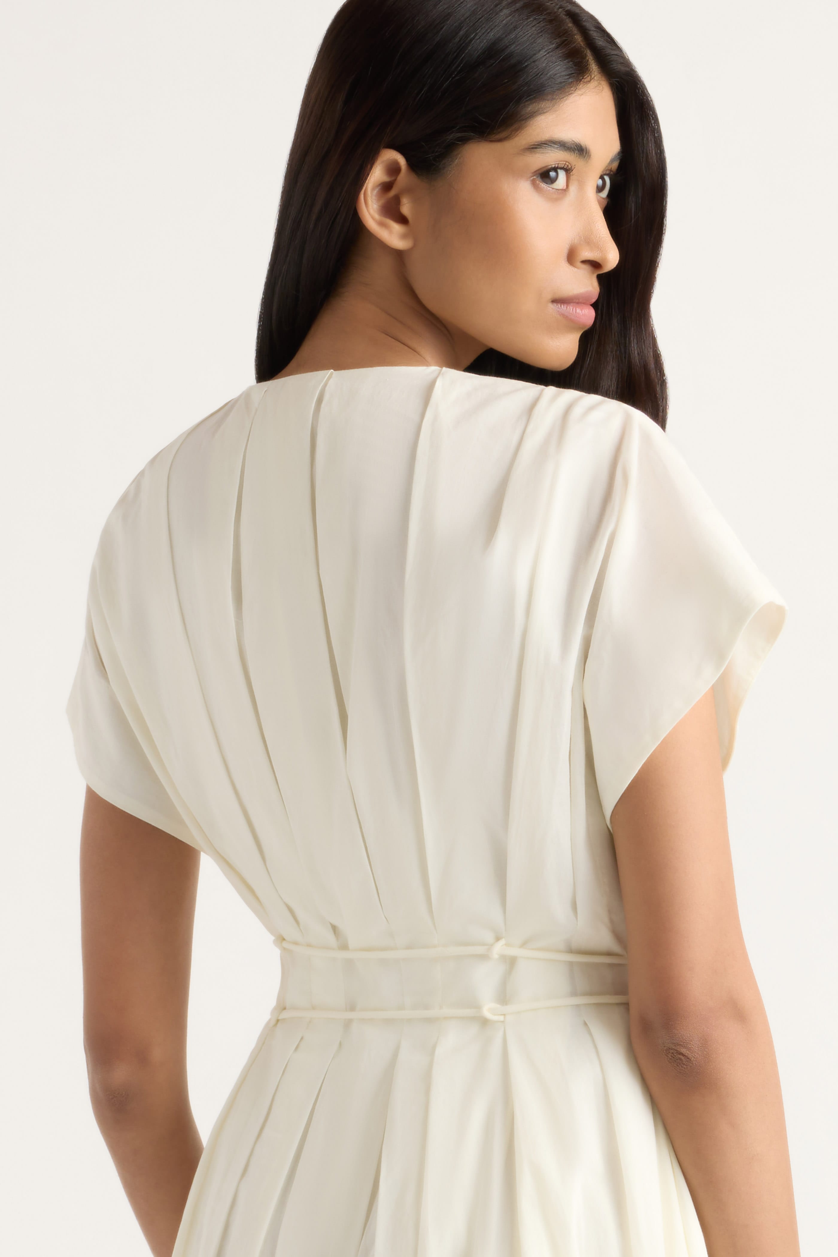 Yvette Cotton V-Neck Dress