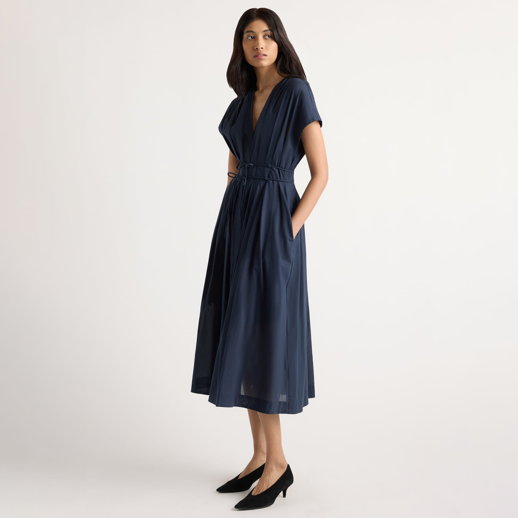 Yvette Cotton V-Neck Dress