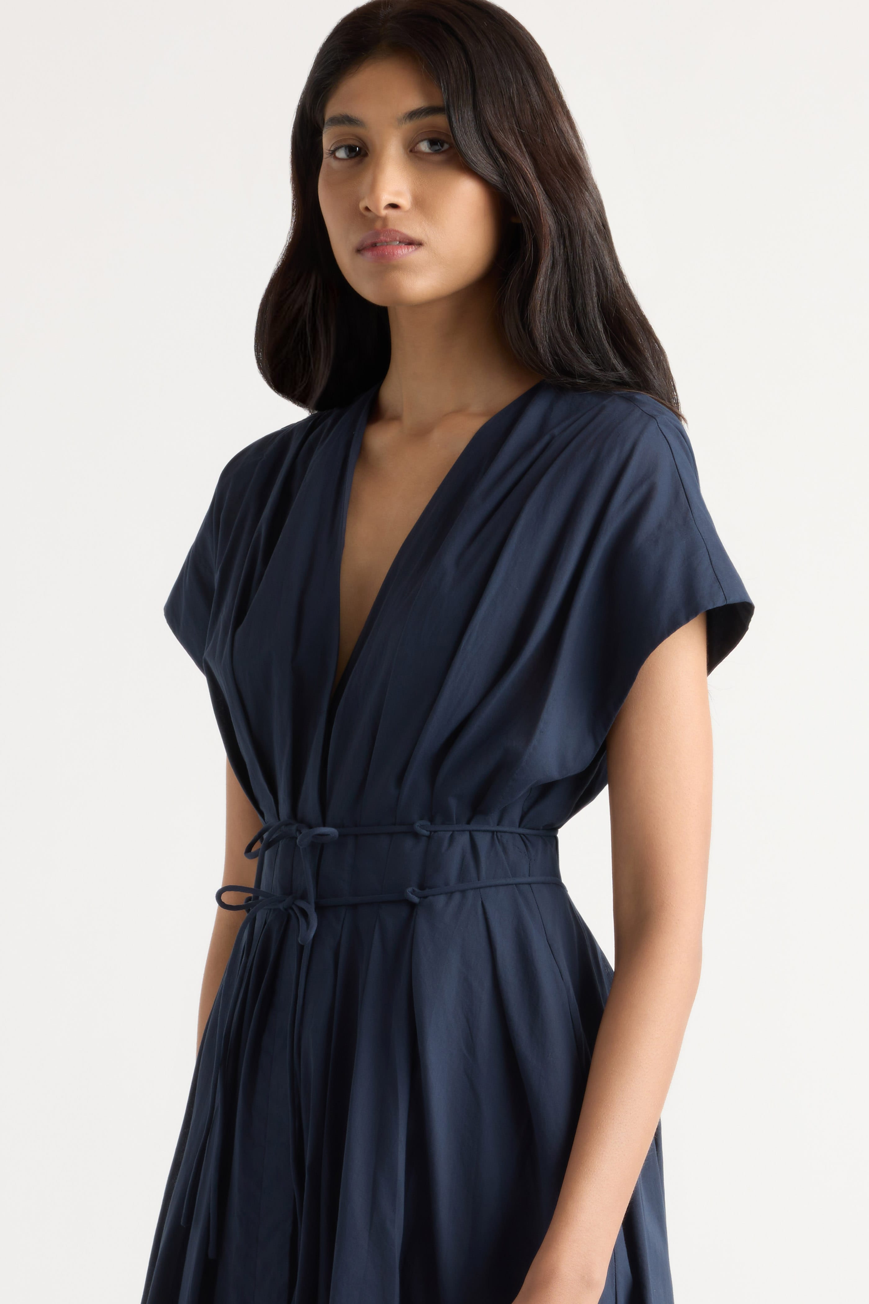 Yvette Cotton V-Neck Dress