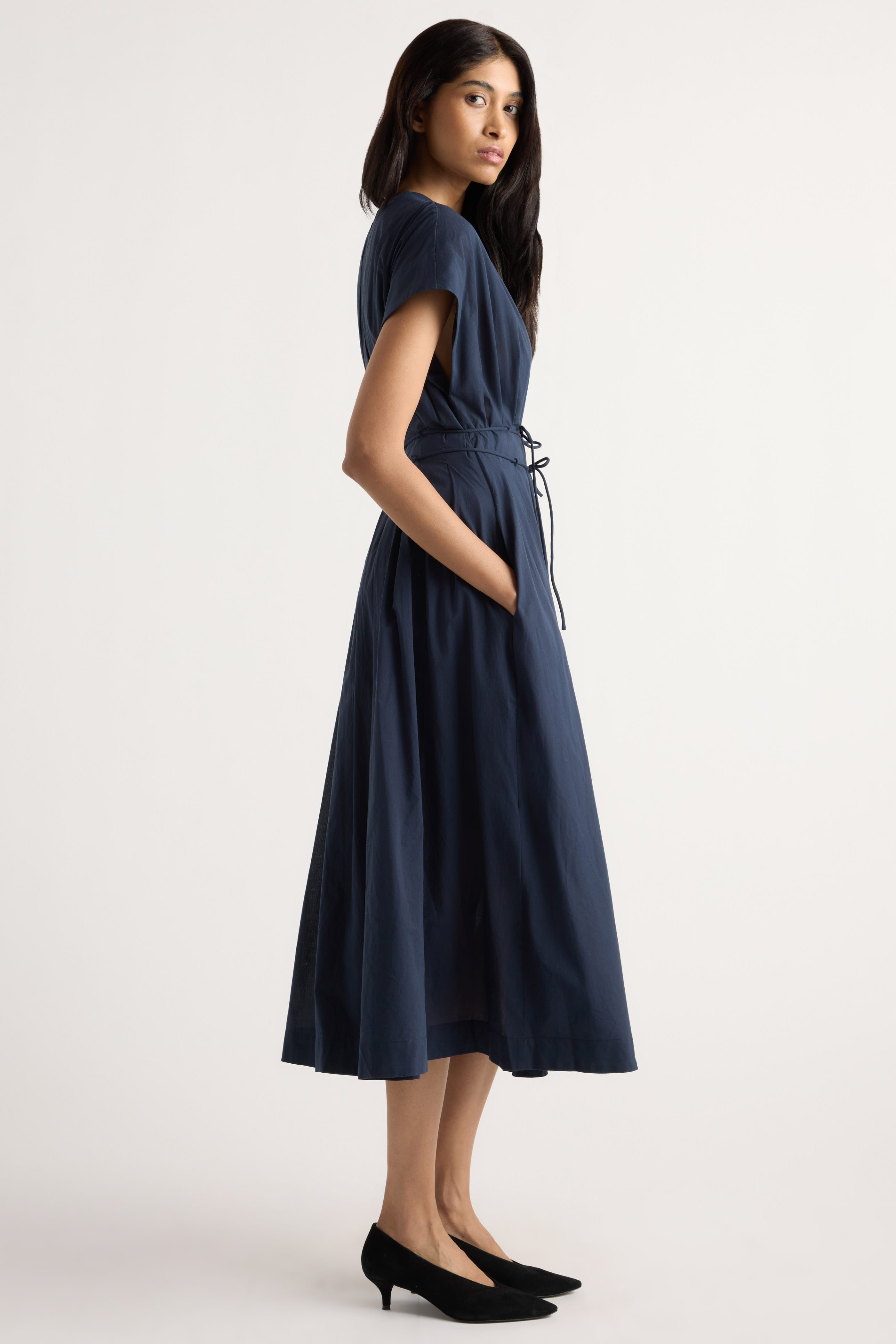 Yvette Cotton V-Neck Dress
