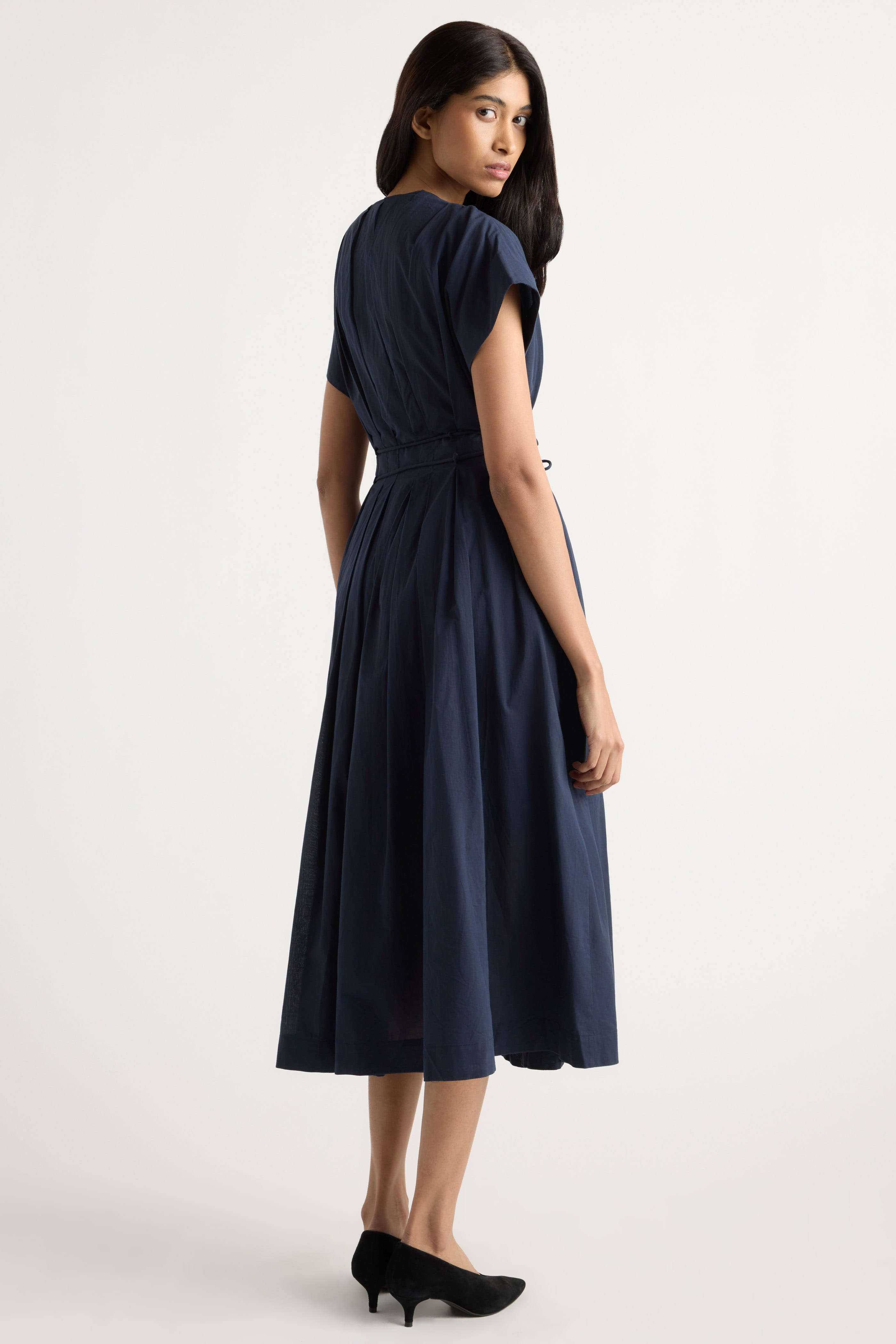 Yvette Cotton V-Neck Dress