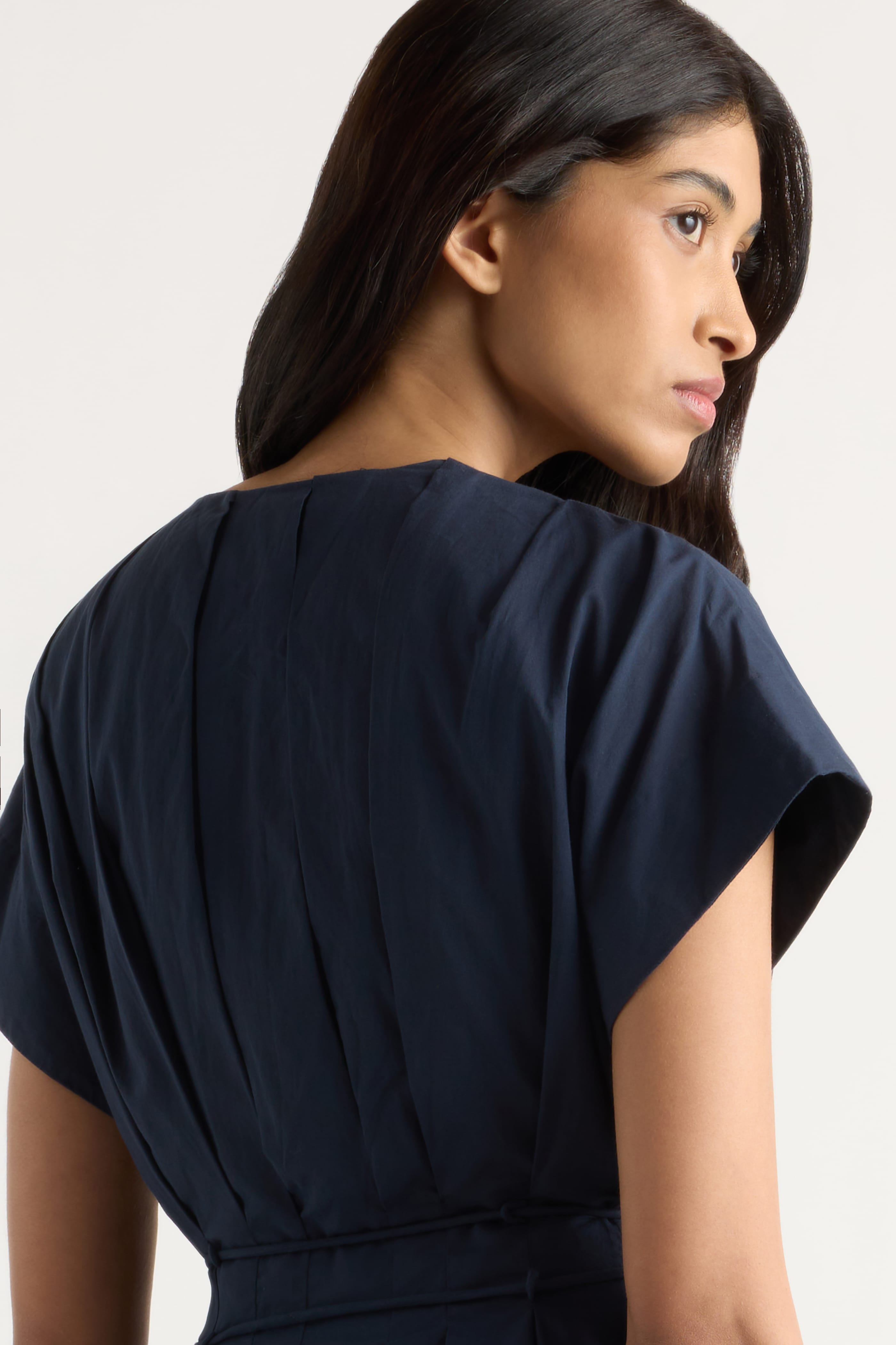 Yvette Cotton V-Neck Dress